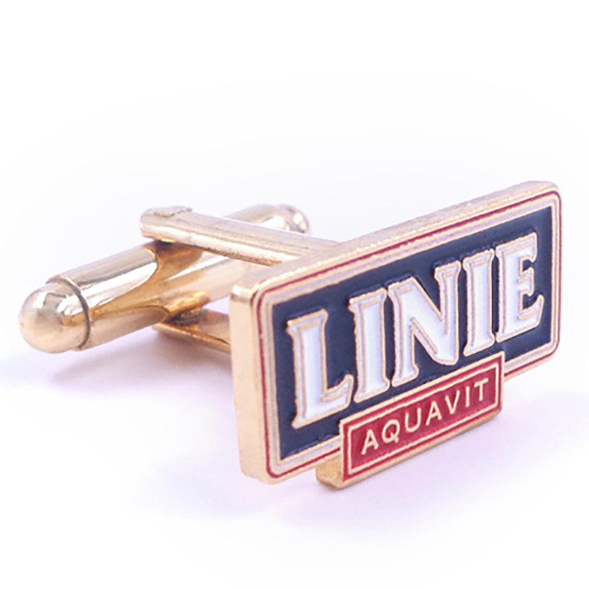 Gold-Plated Custom Cufflink with Enamel Finish