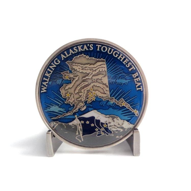 Walking Alaska's Toughest Metal Challenge Coin