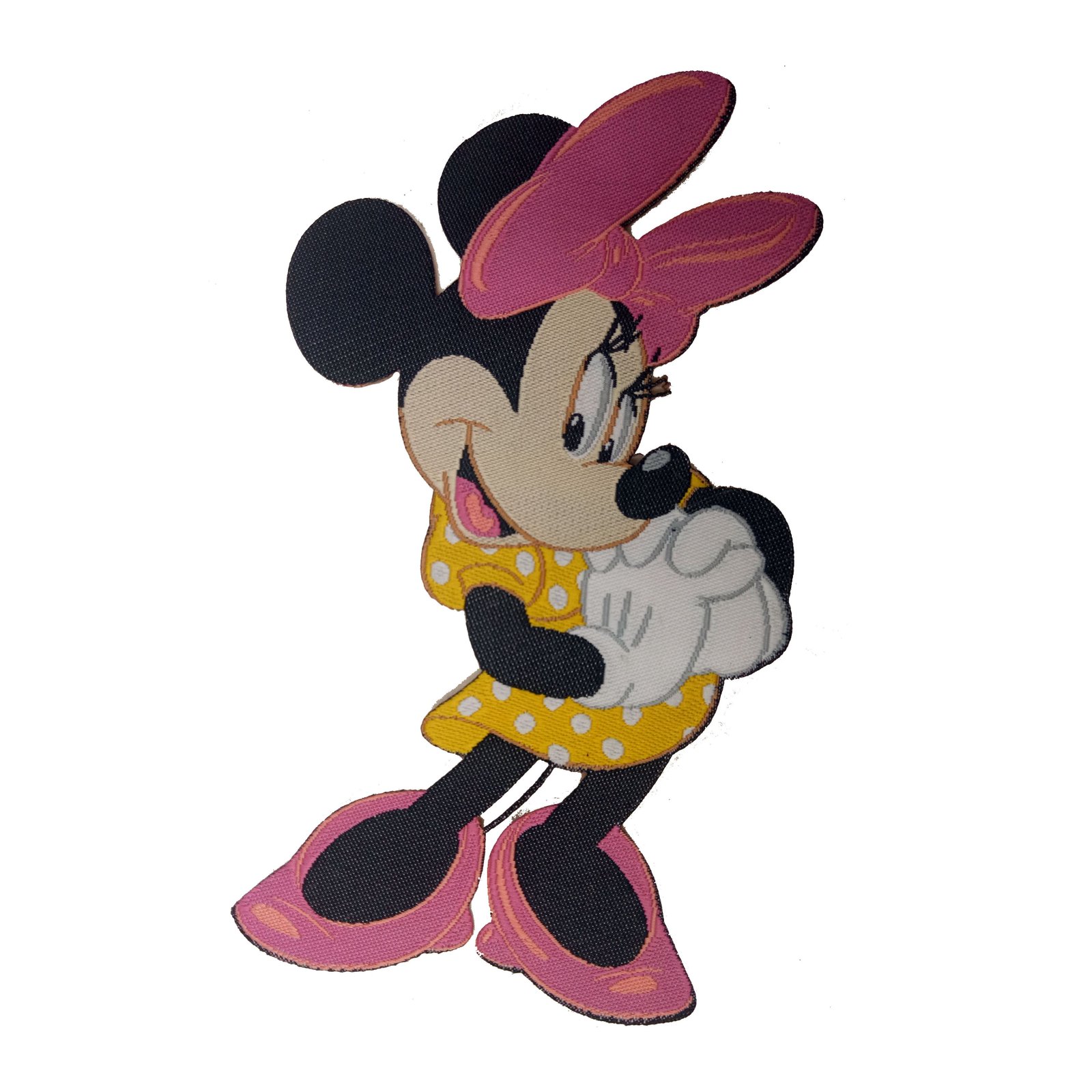 Minnie Mouse Style Custom Woven Patch for Fashion Use