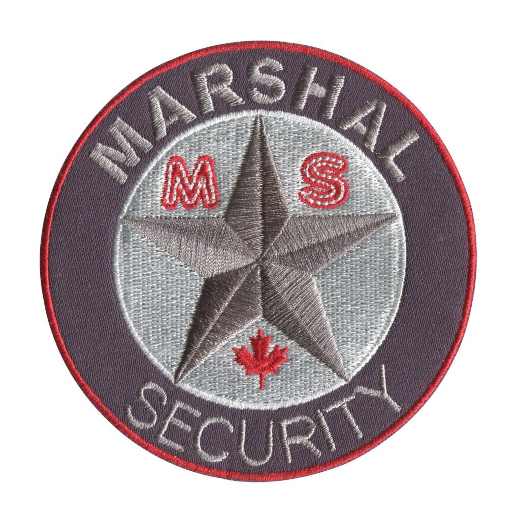 Marshal Security Round Patch with Star and Red Maple Leaf