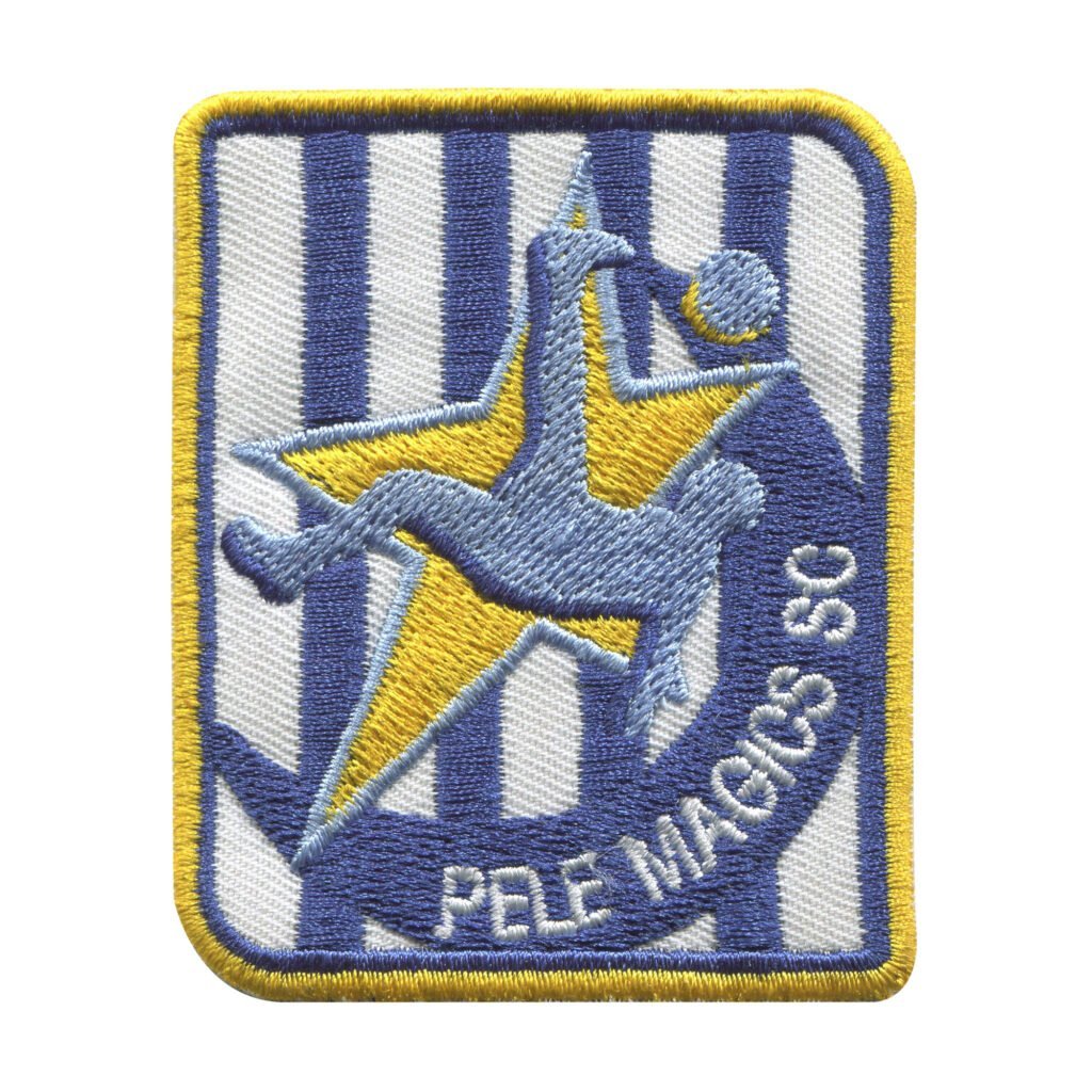 Pele Magos SC Patch with Star and Soccer Player Silhouette