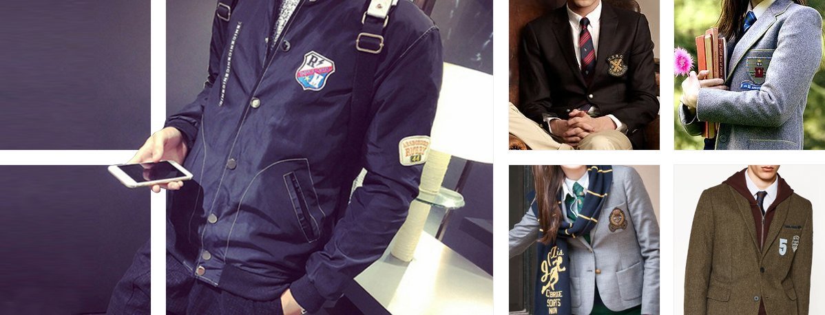 "Custom College and School Uniforms with Embroidered Patches Showcasing Tradition and Unity"